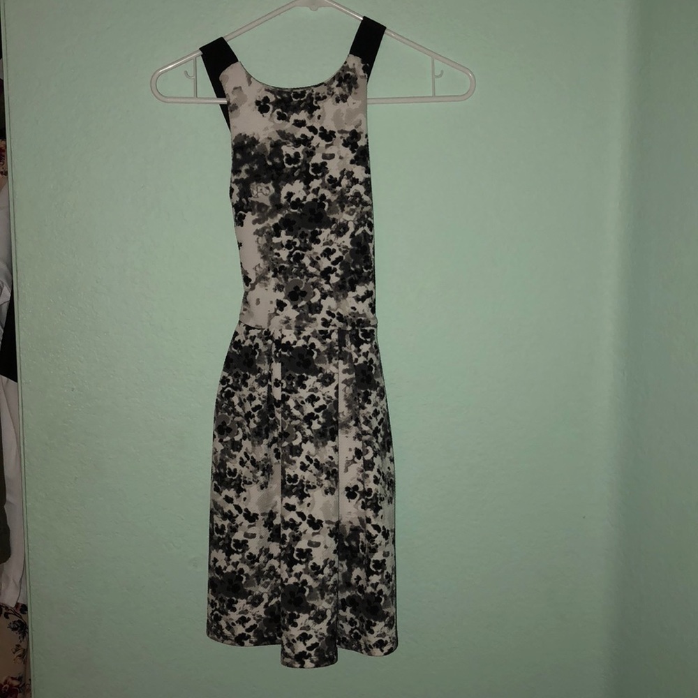 Black and white women’s dress